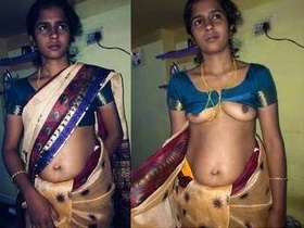 Tamil girl Maya flaunts her boobs in a steamy video