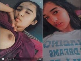 Beautiful girl Desi flaunts her breasts and genitalia in a sensual video