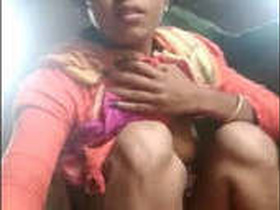 Country girl gets naughty and pleasures herself with her fingers