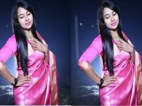 Cute Bengali girl strips down and flaunts her naked body in a video call