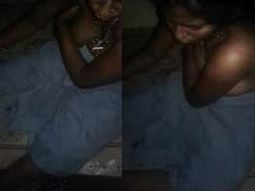 Tamil wife's big boobs captured on camera by her husband