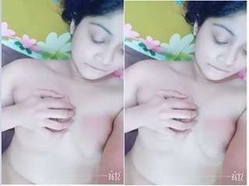 Stunning Indian babe flaunts her breasts and buttocks for her partner in an intimate encounter
