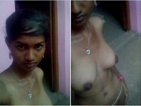 Pretty Indian girl flaunts her breasts and vagina in a steamy video