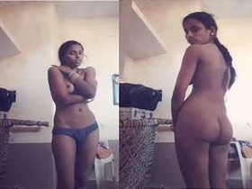 Bhabhi's exclusive nude showcase of her beautiful body