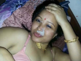 Manipuri wife gets extremely horny and gives a BJ