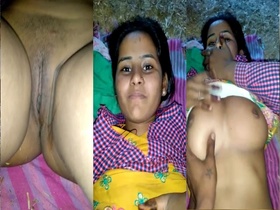 Chubby girl shows off her naked body and pussy