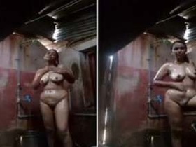 Tamil wife in the bathtub: A seductive video for her husband