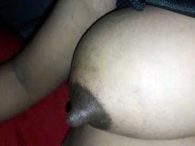 Indian grandma's hard nipples during the night