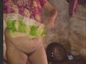 Husband records his wife in the nude