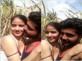 Desi Indian girl enjoys sucking her lover's breasts