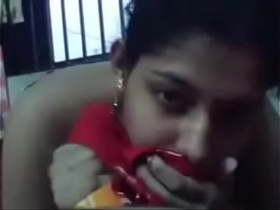 Indian wife gives a sensual handjob