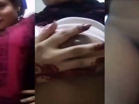 Kalyani's big boobs and wet pussy on display in selfie video