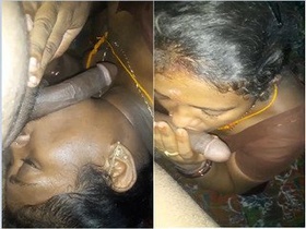 Watch a horny aunt give an exclusive blowjob in Telugu