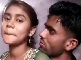 Indian lovers' passionate encounter in a romantic setting