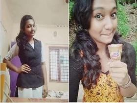 Desi cutie on camera flaunting her perky boobs
