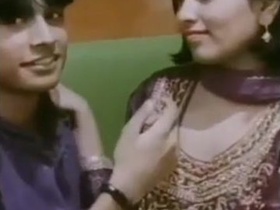Indian couple shares passionate kisses