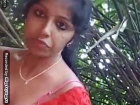 Steamy forest sex scene with an Indian couple