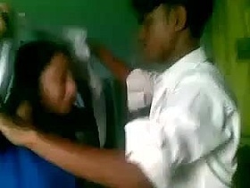 Desi students take turns mounting inside a group