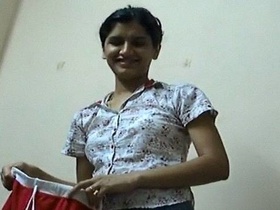 Indian girl in sexy lingerie after sexual encounter