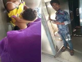 Desi couple gets caught on camera having sex in a train toilet