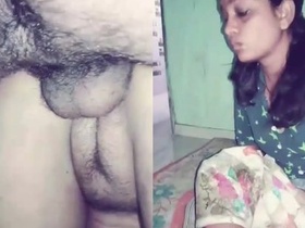 Husband and wife have steamy sex at home