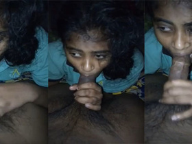 Tamil babe performs oral sex on her partner