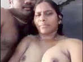 Indian couple on the beach in southern India