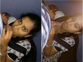 Telugu wife giving oral pleasure in HD video