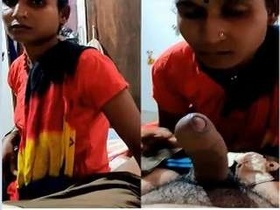 Randy bhabha gives a steamy gaze and performs a blowjob