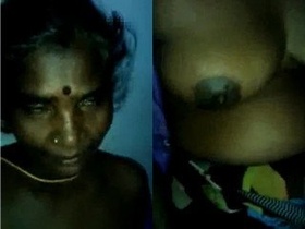 Desi Tamil mama squeezes husband's boobs in steamy video