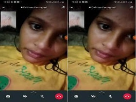 Desi beauty flaunts her breasts on VK