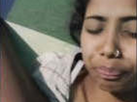 Indian girl gives a blowjob