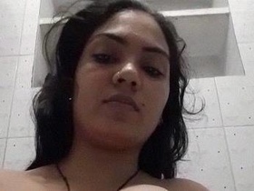 Bhabhi's nude selfie session in the bathroom