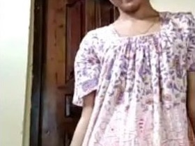 Attractive woman reveals her breasts and genitals