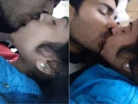 Indian couple shares passionate kisses and lovemaking in bed