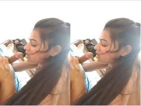Adorable girl pleases her partner with a blowjob and gets fucked
