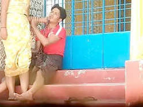 Indian couple engages in sexual activities in the bedroom