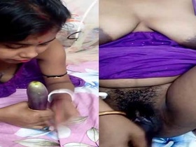 Desi wife from Bengal fingering herself in bed