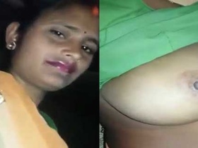 Indian wife flaunts her breasts to her husband