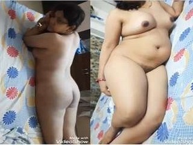 Husband secretly films his wife Priya as she strips down and goes nude