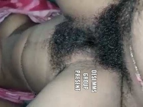 Hairy Indian stud pounds Dehati's bush