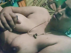 Horny aunty masturbates to orgasm