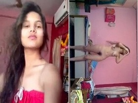 Girlfriend surprises her boyfriend with a naked girlfriend
