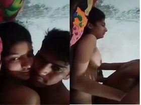 Adorable Indian girl engages in sexual intercourse with her partner