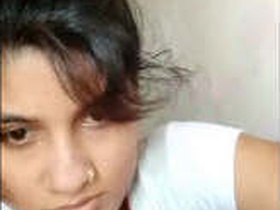Desi girl pleasures herself with her hands