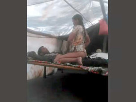 Desi couple caught on camera in their village home, part 1