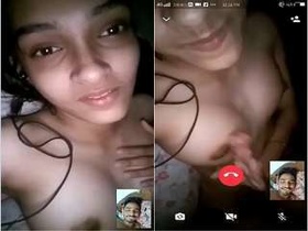 Cute Desi girl flaunts her breasts in exclusive video