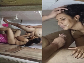 Indian bhabhi gives a blowjob and gets her ass pounded