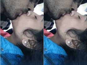 Exclusive video of Desi lovers in romantic kissing session