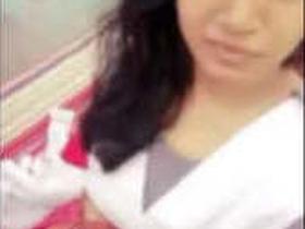 College girl gets naughty in a sexy video